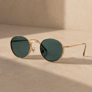 Accessories donna gold frame glasses