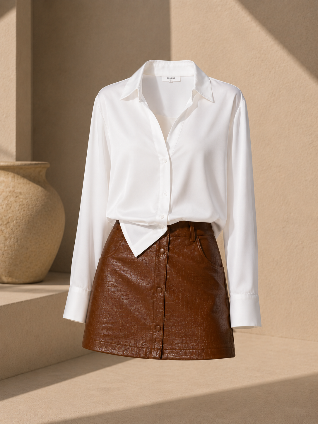 silk long shirt white silk long shirt white